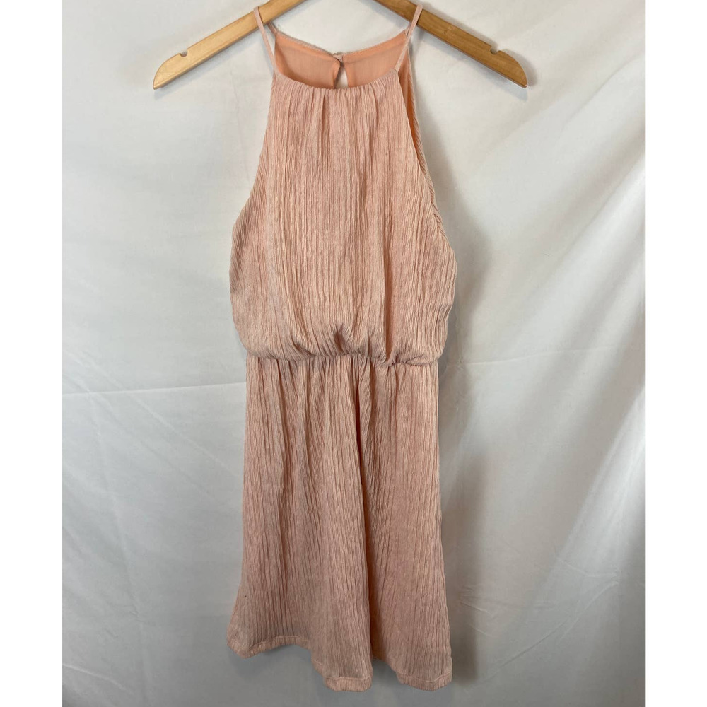 Lush Textured Light Pink Sleeveless Dress Size Small
